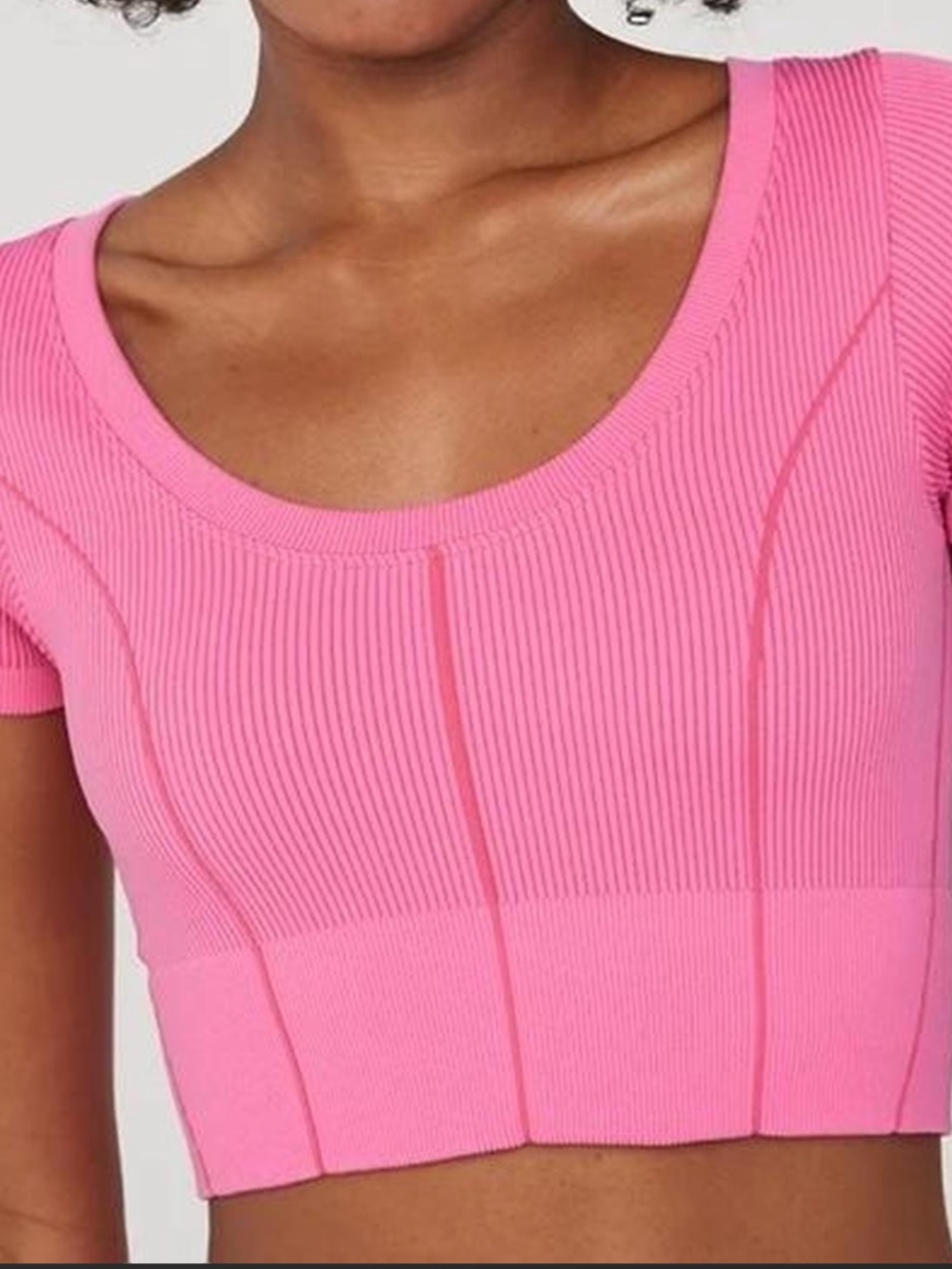 Pink Aerie Offline Ribbed Crop Top Size XXS